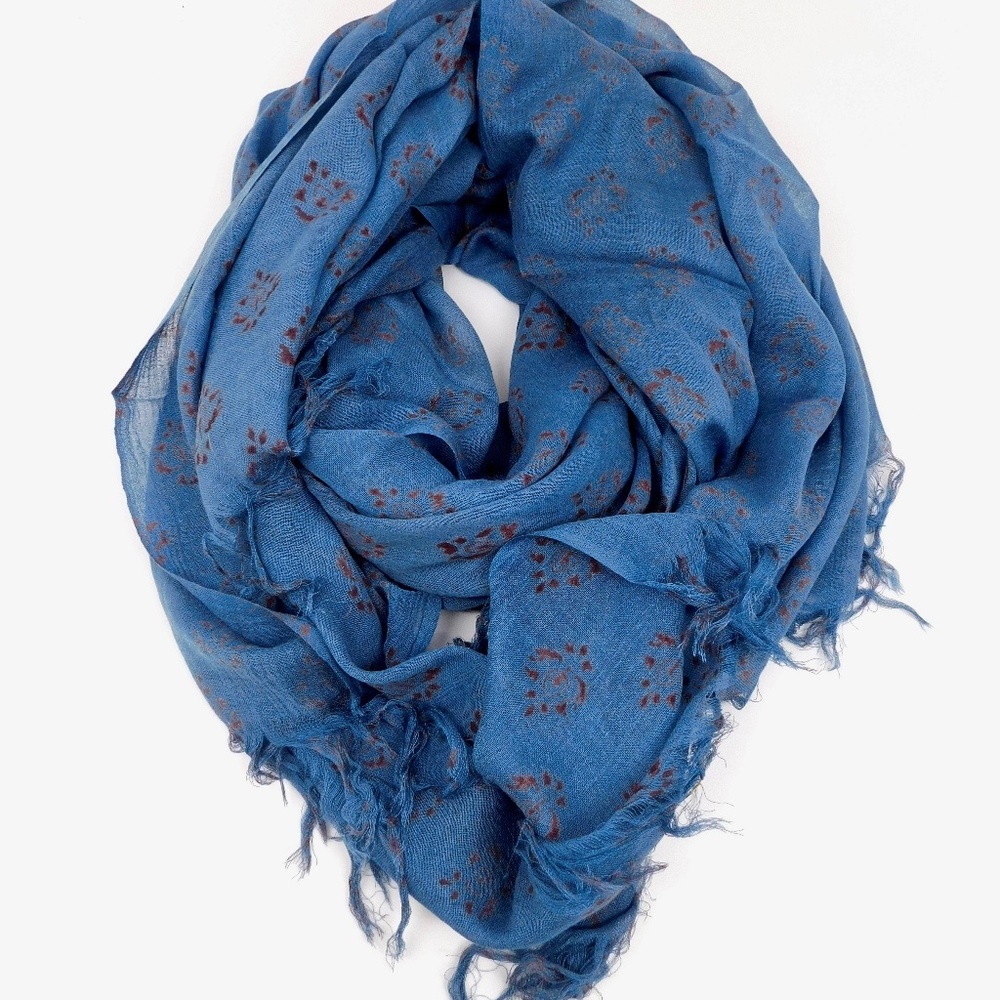 "Bluejay" Pure Wool Scarf